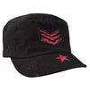 Women's Vintage Style Stripes & Stars Adjustable Fatigues Cap