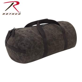 Waxed Canvas Shoulder Duffle Bag - 24 Inch