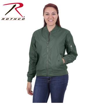 Womens Lightweight MA-1 Flight Jacket