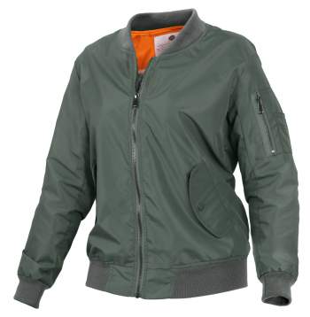 Womens Lightweight MA-1 Flight Jacket