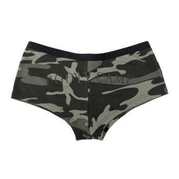 Black Camo "Booty Camp" Booty Shorts