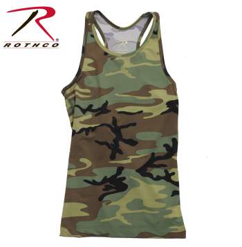 Womens Camo Workout Performance Tank Top