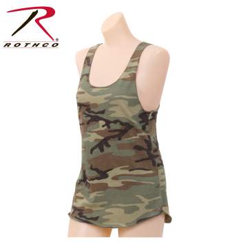 Womens Camo Racerback Tank Top