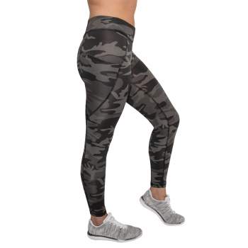 Womens Workout Performance Camo Leggings With Pockets