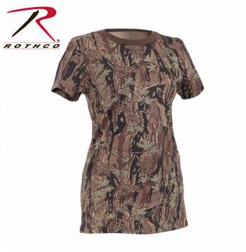 Womens Long Length Camo T-Shirt