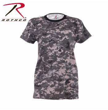 Womens Long Length Camo T-Shirt