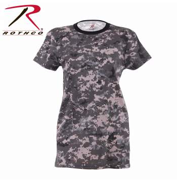 Womens Long Length Camo T-Shirt