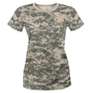 Womens Long Length Camo T-Shirt