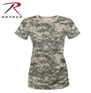 Womens Long Length Camo T-Shirt