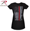 Womens Thin Red Line Longer T-Shirt