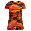 Womens Long Length Camo T-Shirt