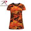 Womens Long Length Camo T-Shirt