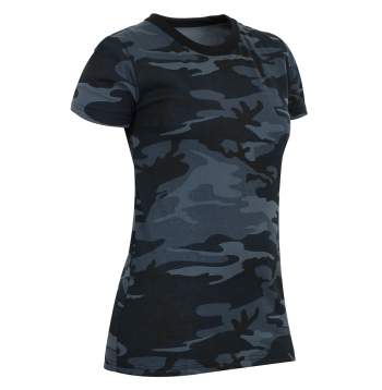 Womens Long Length Camo T-Shirt