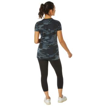 Womens Long Length Camo T-Shirt