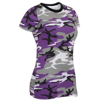 Womens Long Length Camo T-Shirt