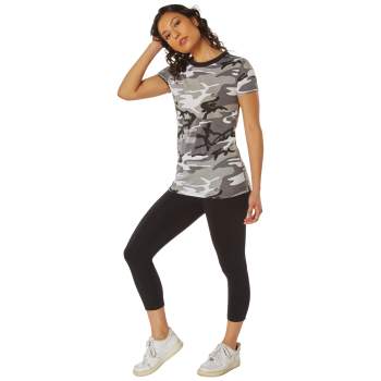 Womens Long Length Camo T-Shirt