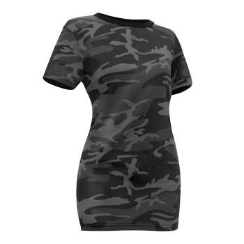 Womens Long Length Camo T-Shirt