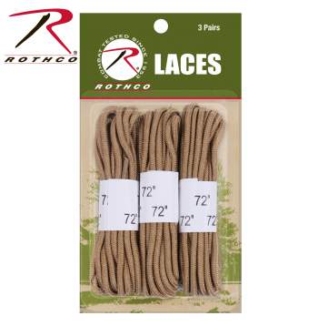 72" Boot Laces - 3 Pack