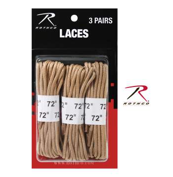 72" Boot Laces - 3 Pack