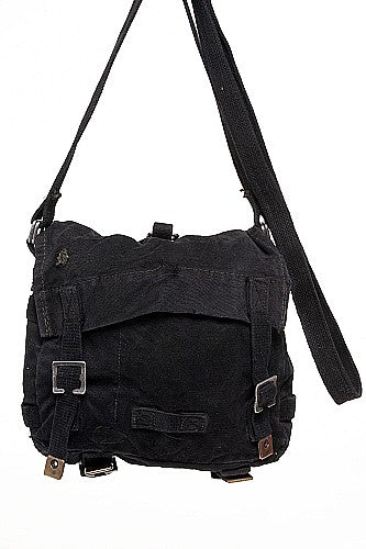 Vintage West German Shoulder Satchel Dyed Black