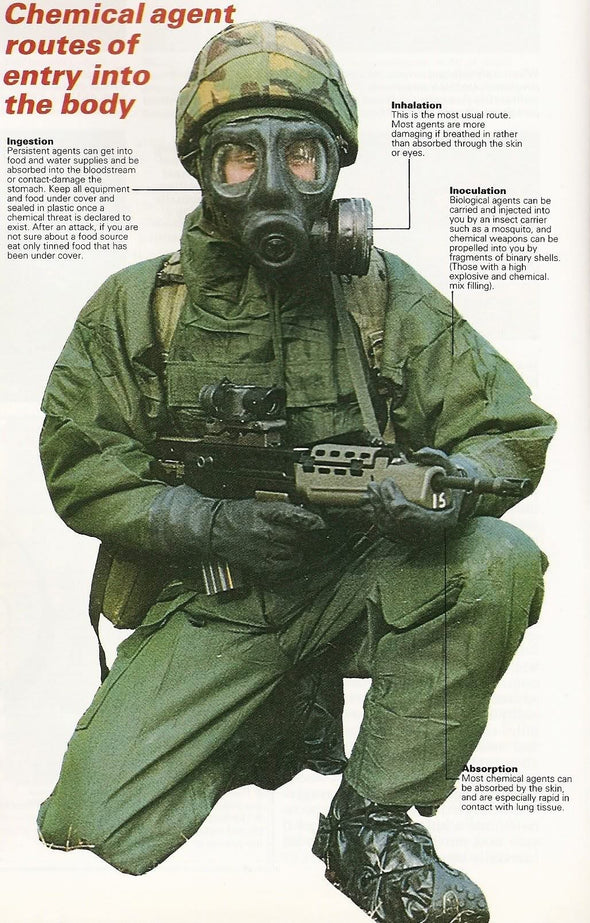 British Scent Lock 2 Piece Green Chemical Warfare Suit