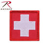 White Cross Red Morale Patch