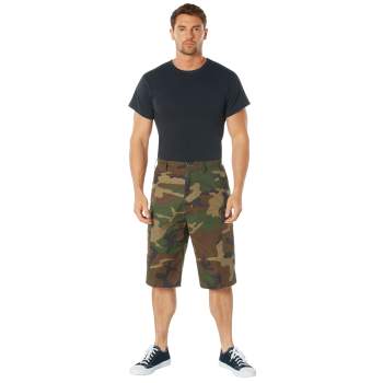 Long Length Camo BDU Shorts