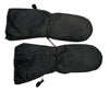 Cold Weather Mittens Black w/ Zipper