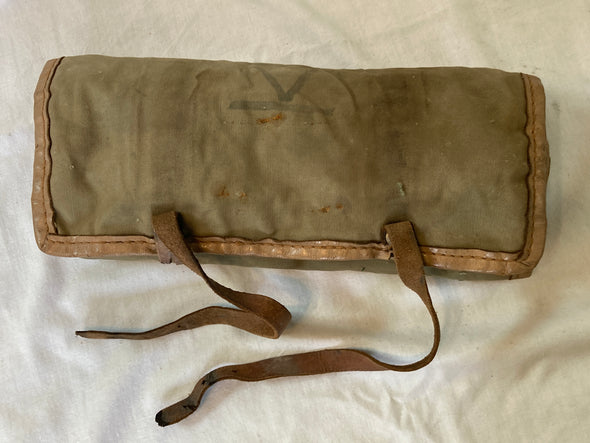 Vintage Danish Military Canvas Tool Roll