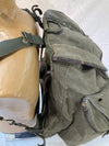 French Military Green Canvas Rucksack with Frame