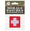 White Cross Red Morale Patch