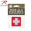 White Cross Red Morale Patch