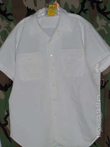 US Naval Vintage Short Sleeve Dress Shirt