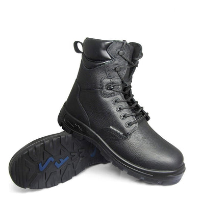 Poseidon 8" Black Leather Composite Toe Work Boot