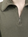 French Military Zipper Turtleneck Thermal