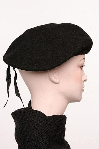 New U.S. Military Black Wool Beret W/Flash