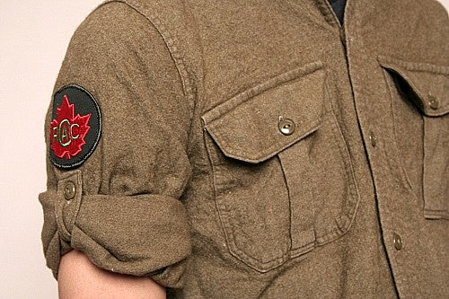 canadian army tropical wool field shirt