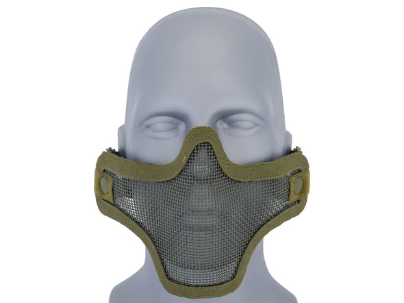 Metal Mesh Half Face Mask W/ Double Strap