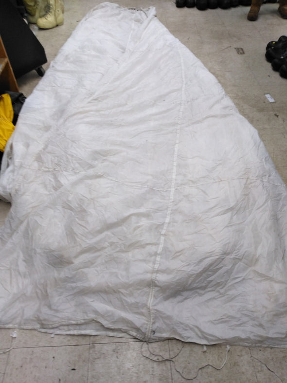 Vintage Military White Parachute Canopy