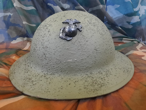 Authentic WW1 USMC M1917 Steel Helmet w/ EGA