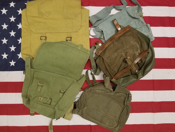 GRAB BAG: Assorted New & Used Military Surplus Haversack/Shoulder Bags *BULK LOT*