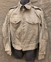 Vintage British Denim WWII Style Battledress Coat