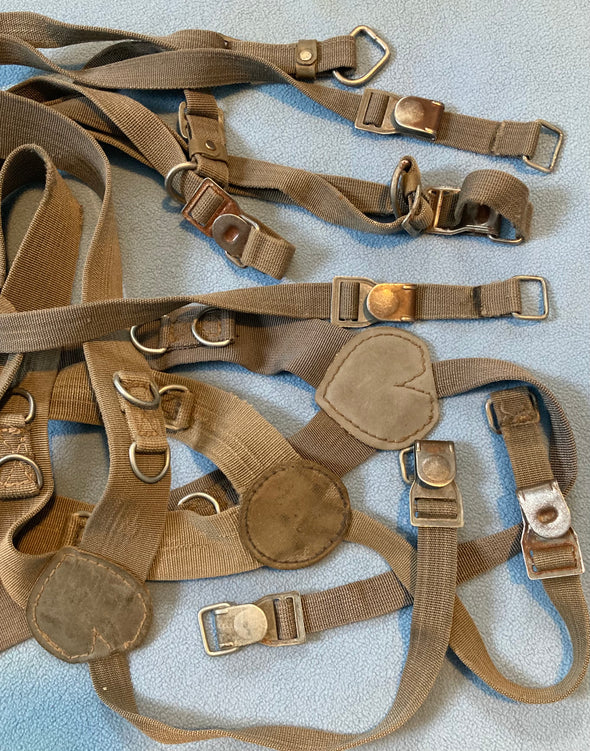 East German Nylon Y-Strap Field Suspenders