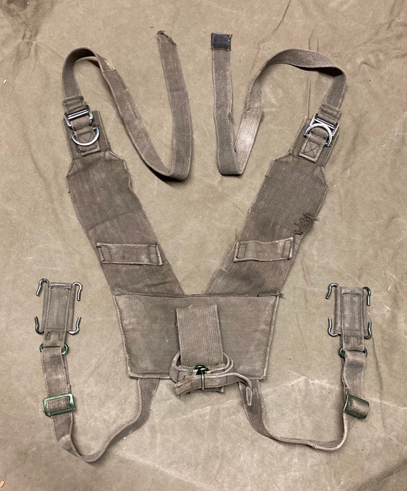 Vintage British P58 Web Equipment Yoke Suspenders