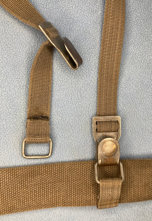 East German Nylon Y-Strap Field Suspenders