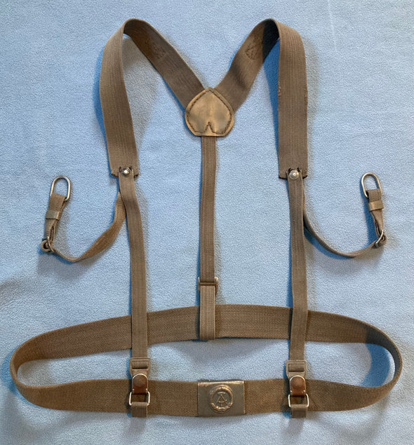 East German Nylon Y-Strap Field Suspenders