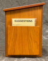 Wooden Ballot / Suggestion Box with Cards, Pen, Lock & Keys - NEW *Great buy*