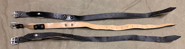 Vintage East German Black 1960's 3 Pack of Straps