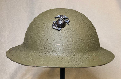 Authentic WW1 USMC M1917 Steel Helmet w/ EGA