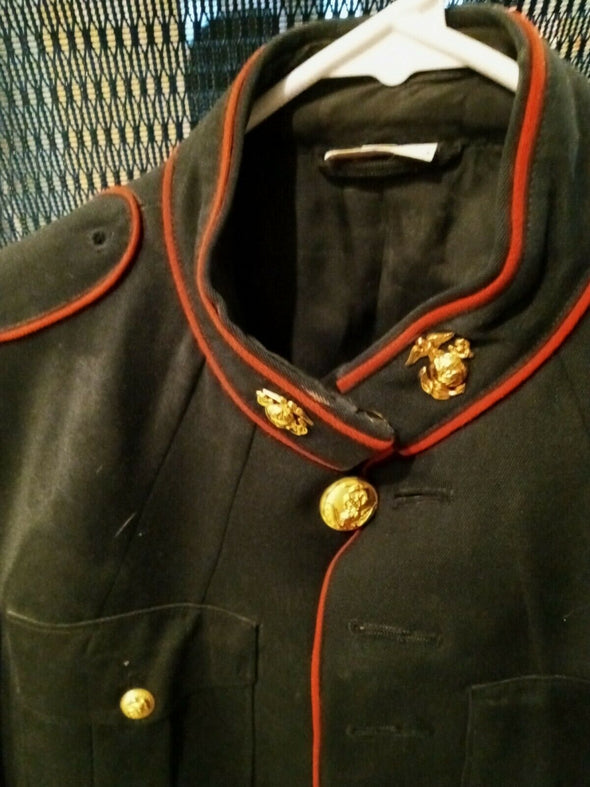 Authentic 41L USMC Dress Blue Jacket